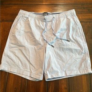 New Men’s GAP Light Blue Casual Drawstring Shorts size L